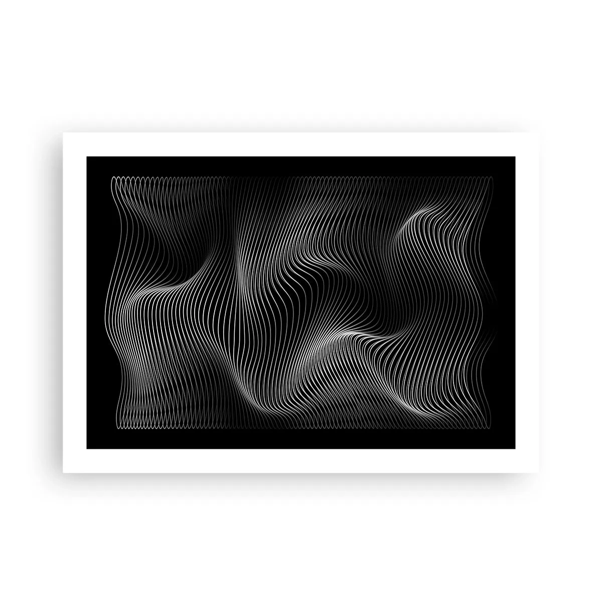 Affiche - Poster - Danse de lumière dans l'espace - 70x50 cm