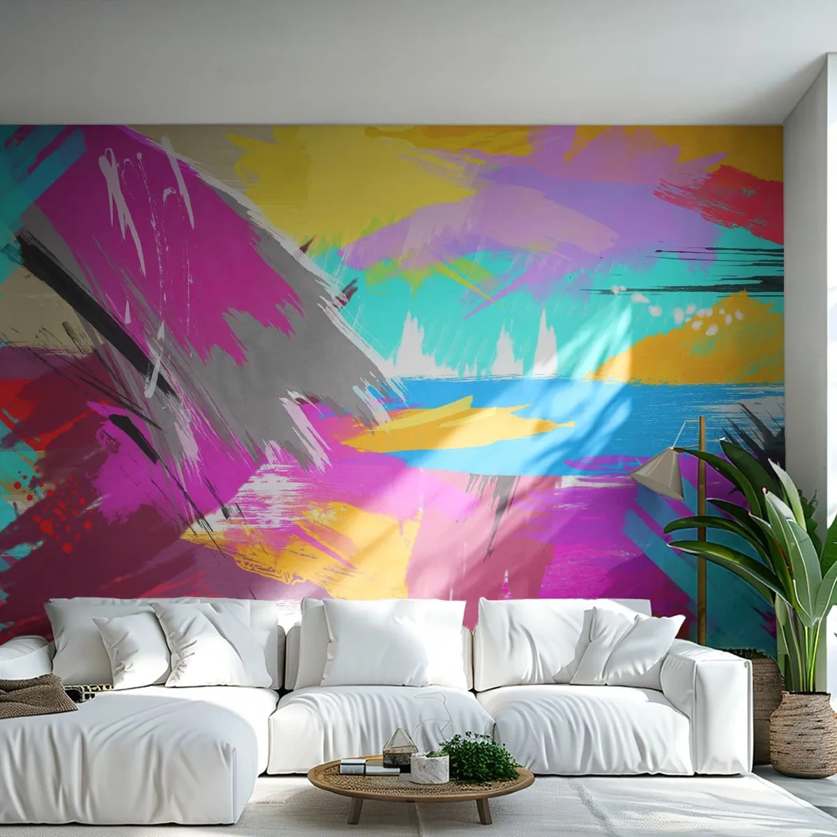 Papier Peint Photo Standard Eco - Maz, maz, maz encore une fois - Abstraction, Morceau, Modèle moderne - 250x175 cm