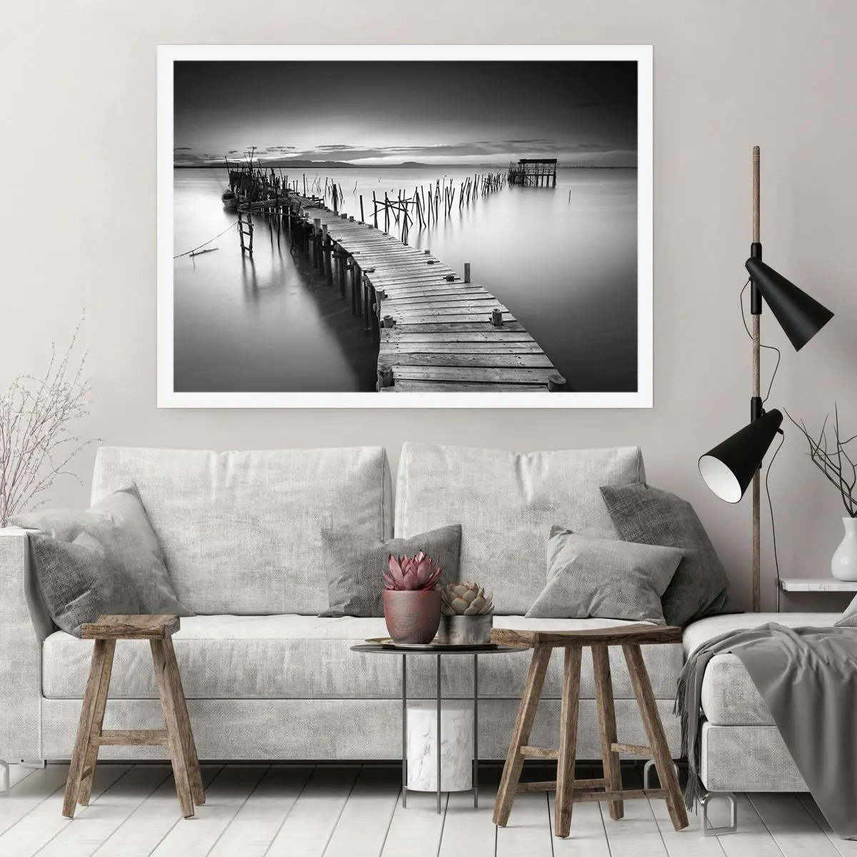 Affiche - Poster - La paix d'un rivage oublié - 40x30 cm