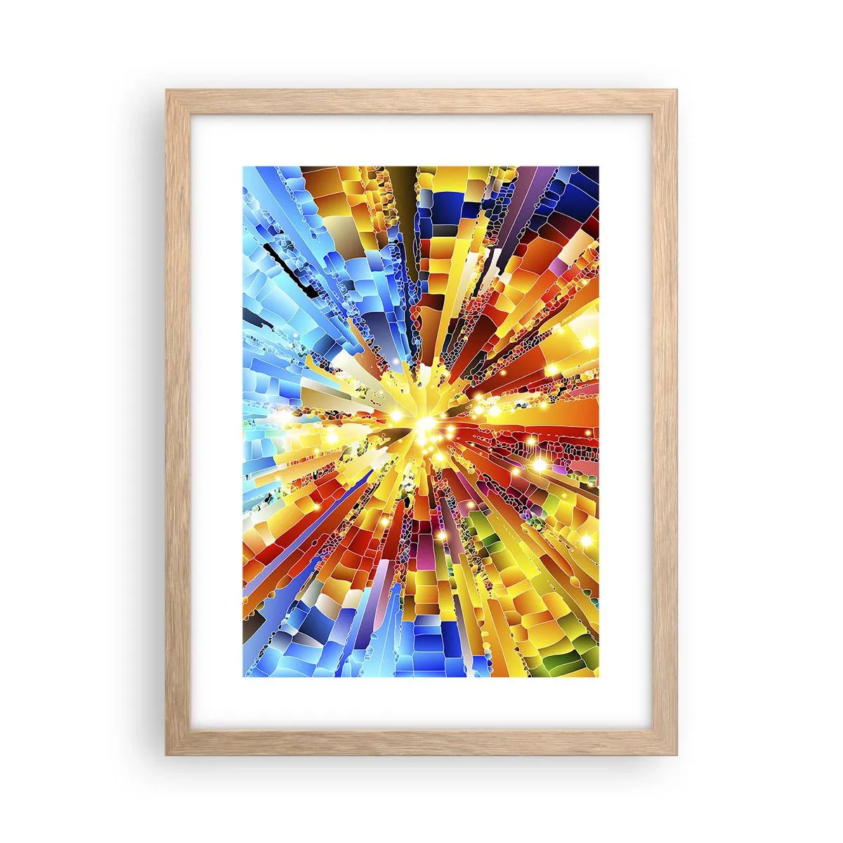 Affiche dans un chêne clair - Poster - In medias res - 30x40 cm