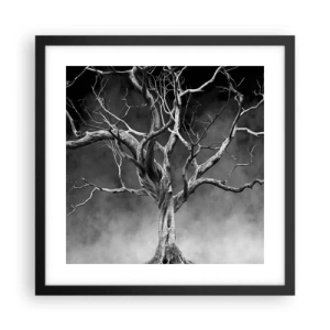 Affiche dans un cadre noir - Poster - Primordial et sacré - 40x40 cm