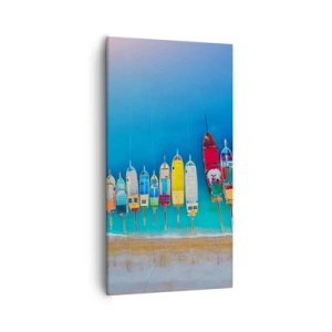 Impression sur toile - Image sur toile - Une vue à vol d'oiseau - 55x100 cm