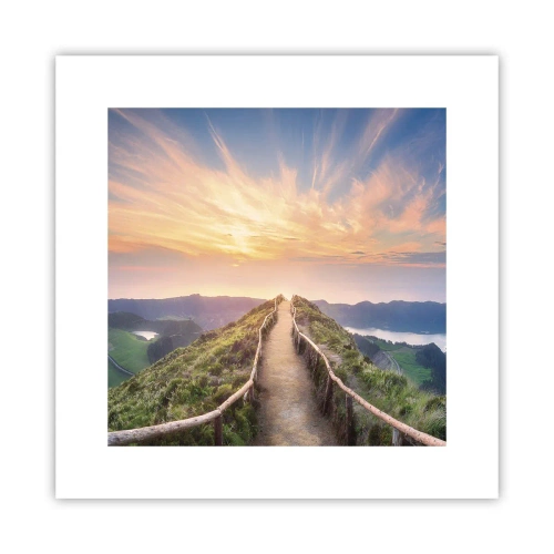 Affiche - Poster - Proche du ciel - 30x30 cm