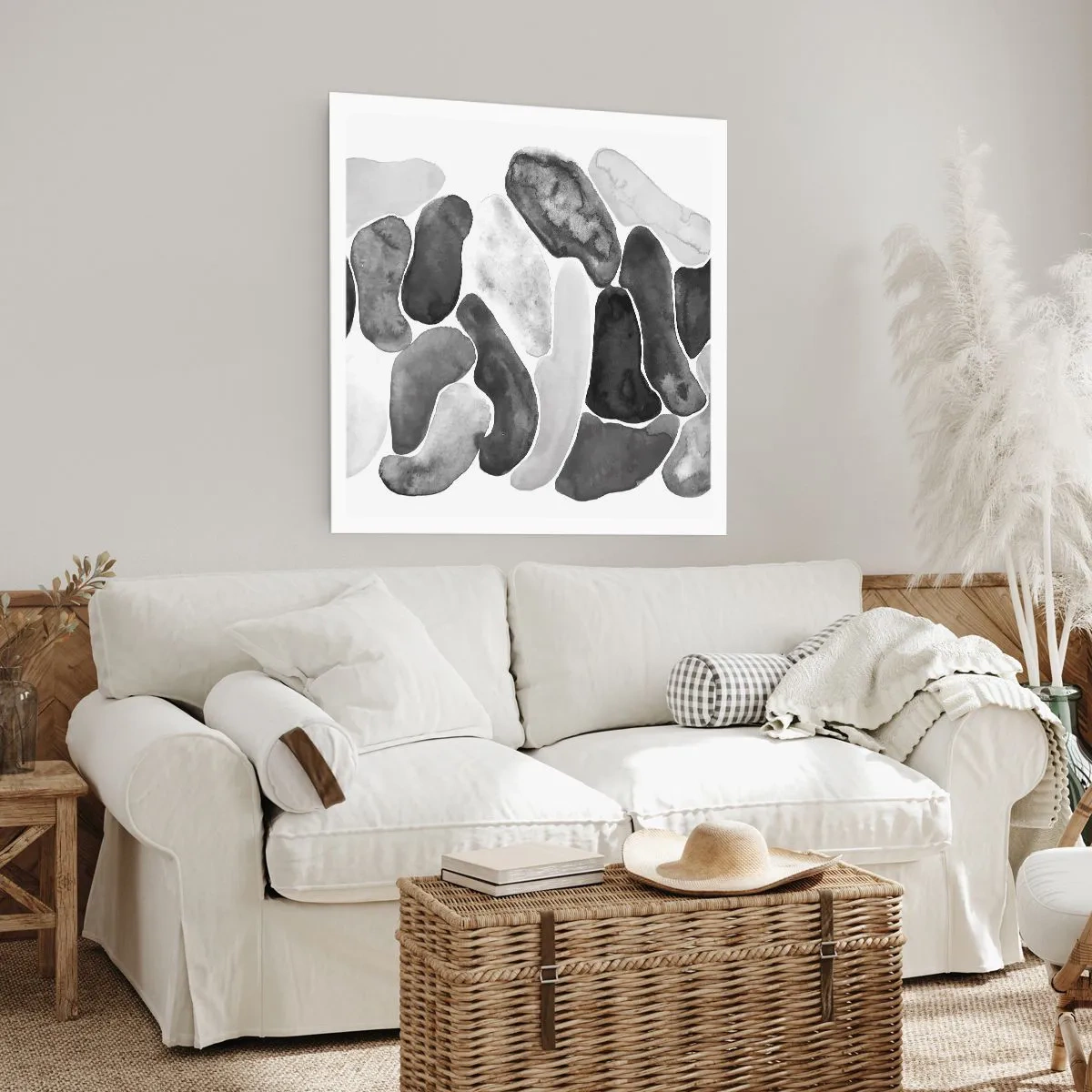 Affiche - Poster - Abstraction rocheuse - 60x60 cm