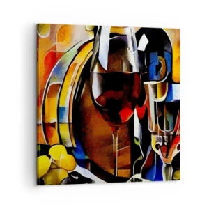 Impression sur toile - Image sur toile - Et le monde prend des couleurs - 60x60 cm