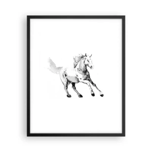 Affiche dans un cadre noir - Poster - Âme indomptée - 40x50 cm