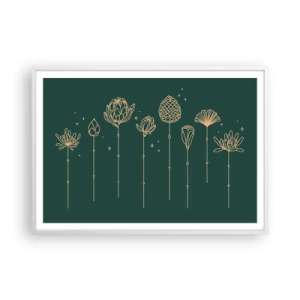 Affiche dans un cadre blanc - Poster - La famille Plante - 100x70 cm