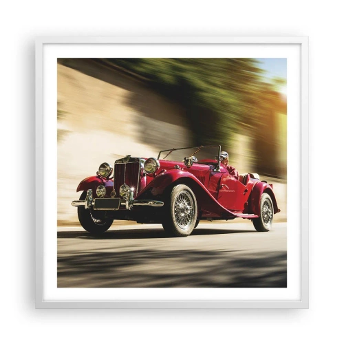 Affiche dans un cadre blanc - Poster - Plus belle que Nike de Samothrace - 60x60 cm