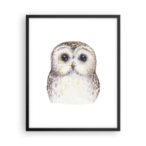 Affiche dans un cadre noir - Poster - Regarde-moi dans les yeux - 40x50 cm