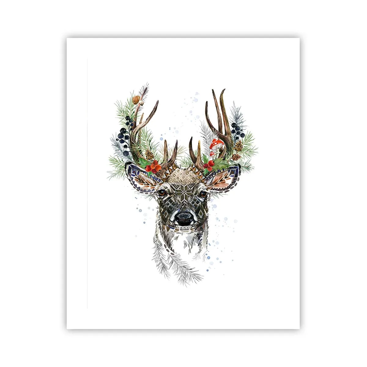 Affiche - Poster - En robe de fête - 40x50 cm