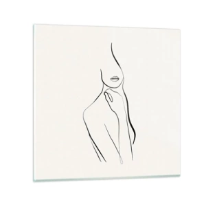 Impression sur verre - Image sur verre - Vague de mélancolie - 30x30 cm