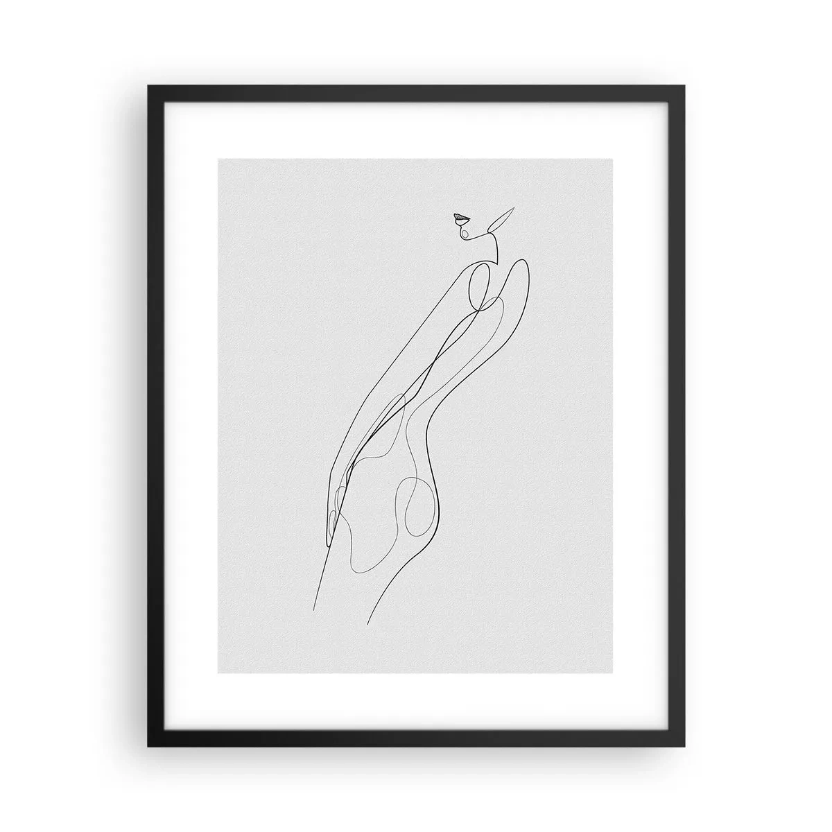 Affiche dans un cadre noir - Poster - Juste une promesse - 40x50 cm