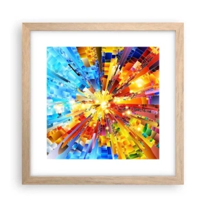 Affiche dans un chêne clair - Poster - In medias res - 30x30 cm