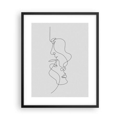 Affiche dans un cadre noir - Poster - Chaleur de désir renaissant - 40x50 cm