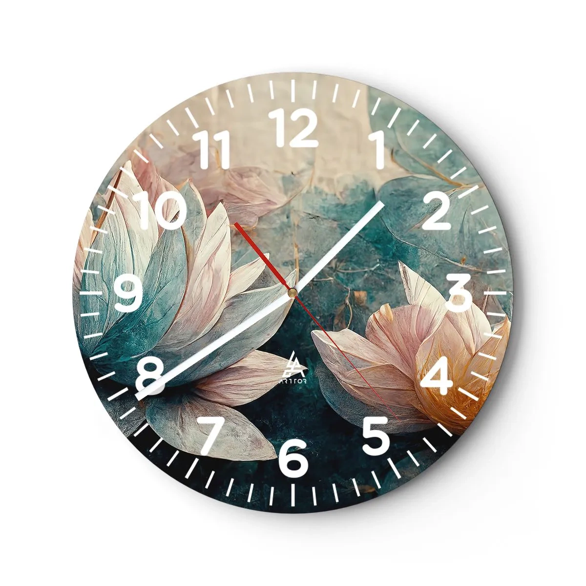 Horloge murale - Pendule murale - Les étoiles du lac - 40x40 cm