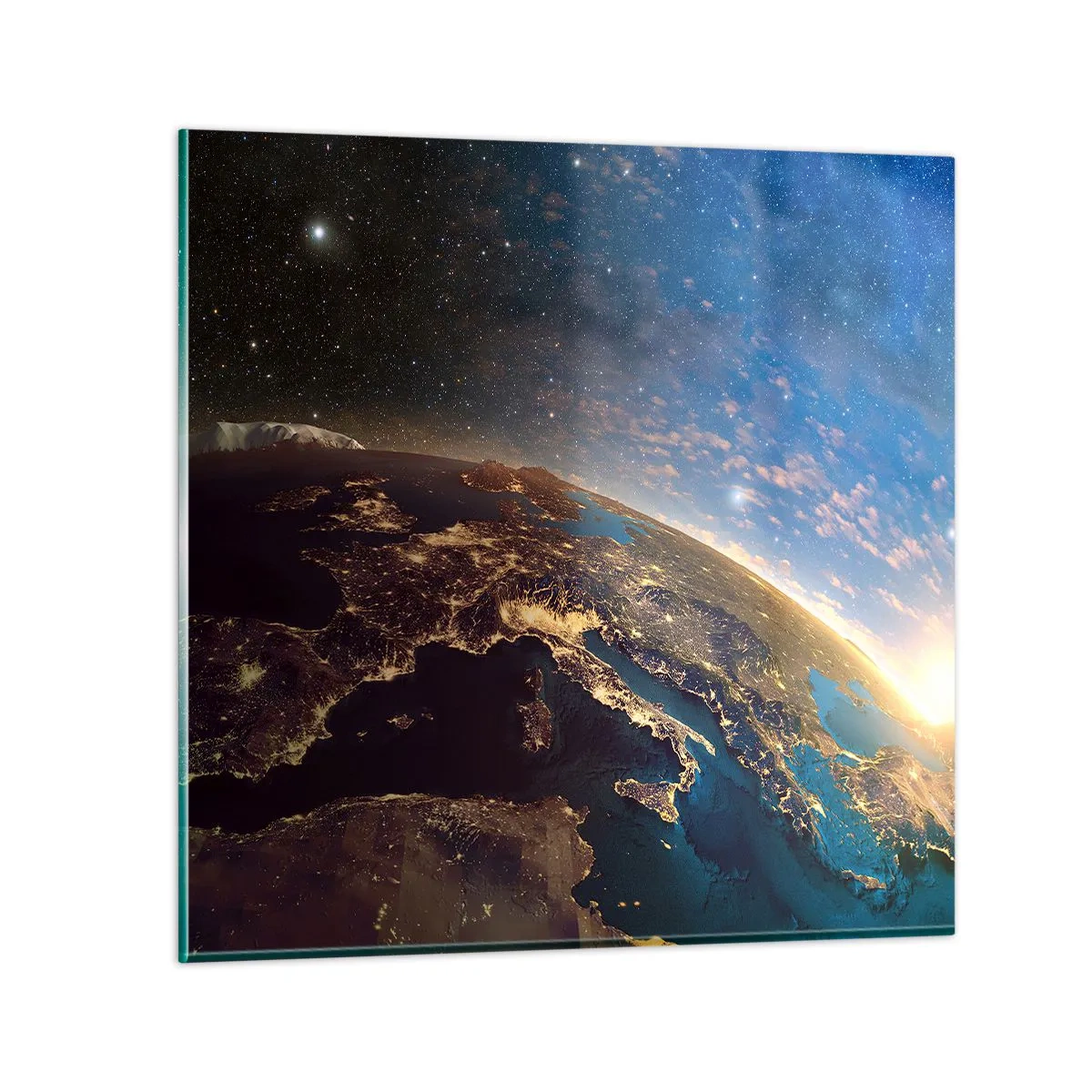 Impression sur verre - Image sur verre - Regardons-nous de loin - 60x60 cm