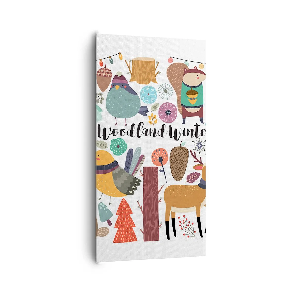 Impression sur toile - Image sur toile - Un monde de conte de fées en forêt - 65x120 cm