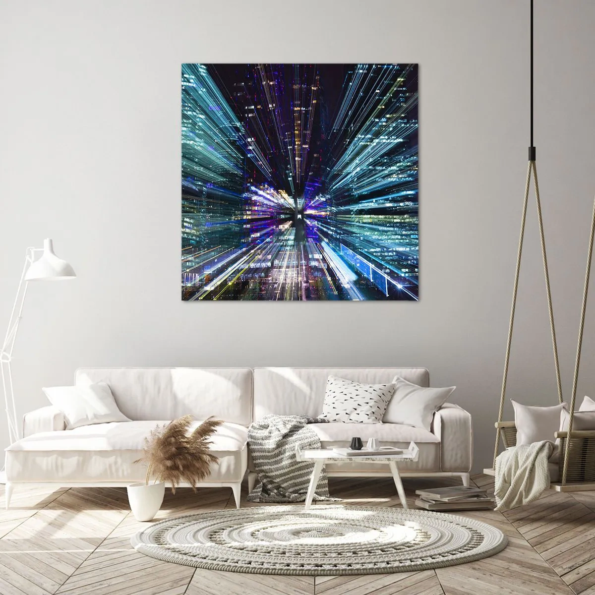 Impression sur toile - Image sur toile - Transition vers l'hyperespace - 30x30 cm