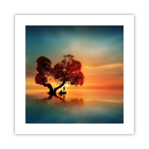 Affiche - Poster - Plénitude et éloignement sans monde - 40x40 cm