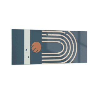 Impression sur verre - Image sur verre - Géométrie sur la grenade - 100x40 cm