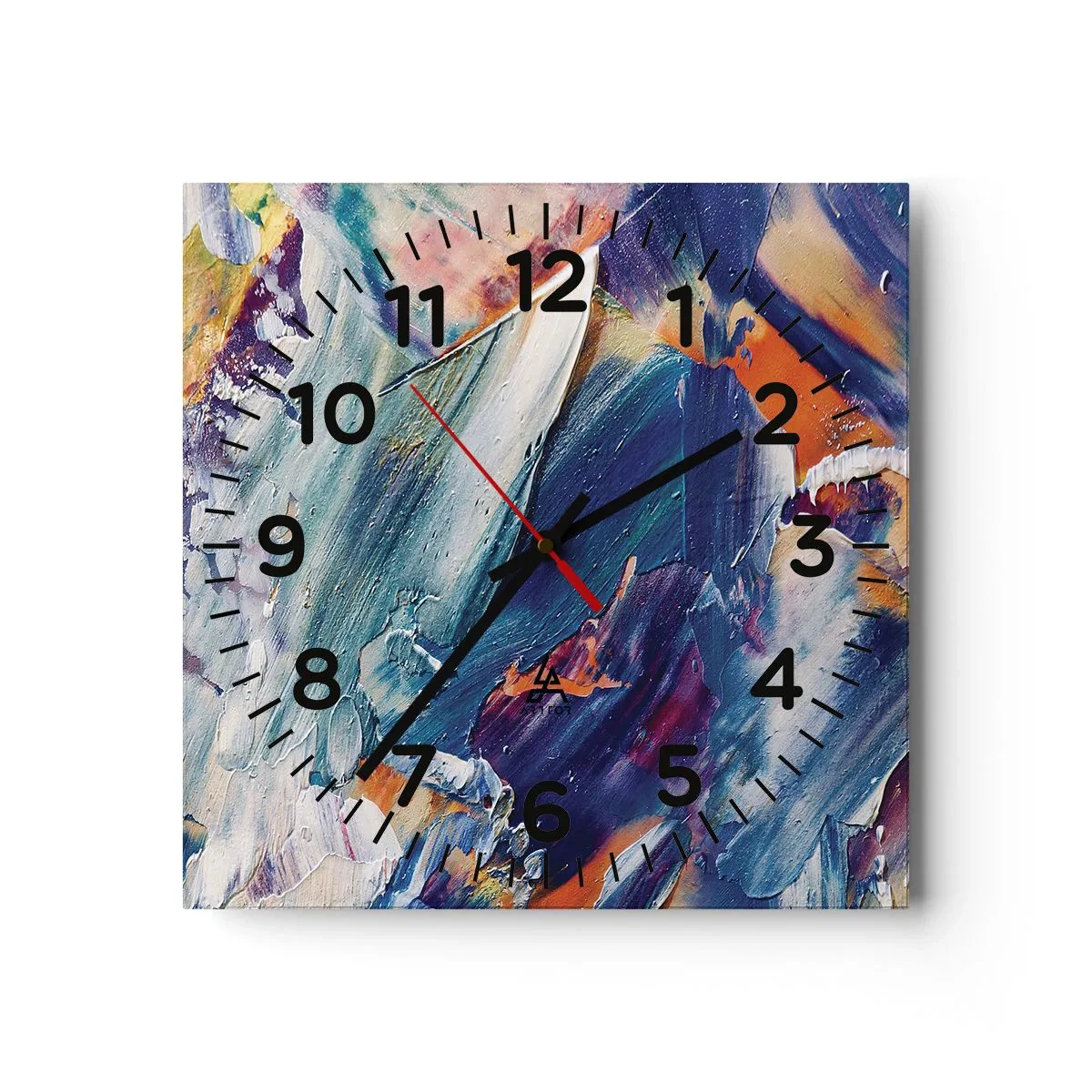 Horloge murale - Pendule murale - Confusion des couleurs - 30x30 cm