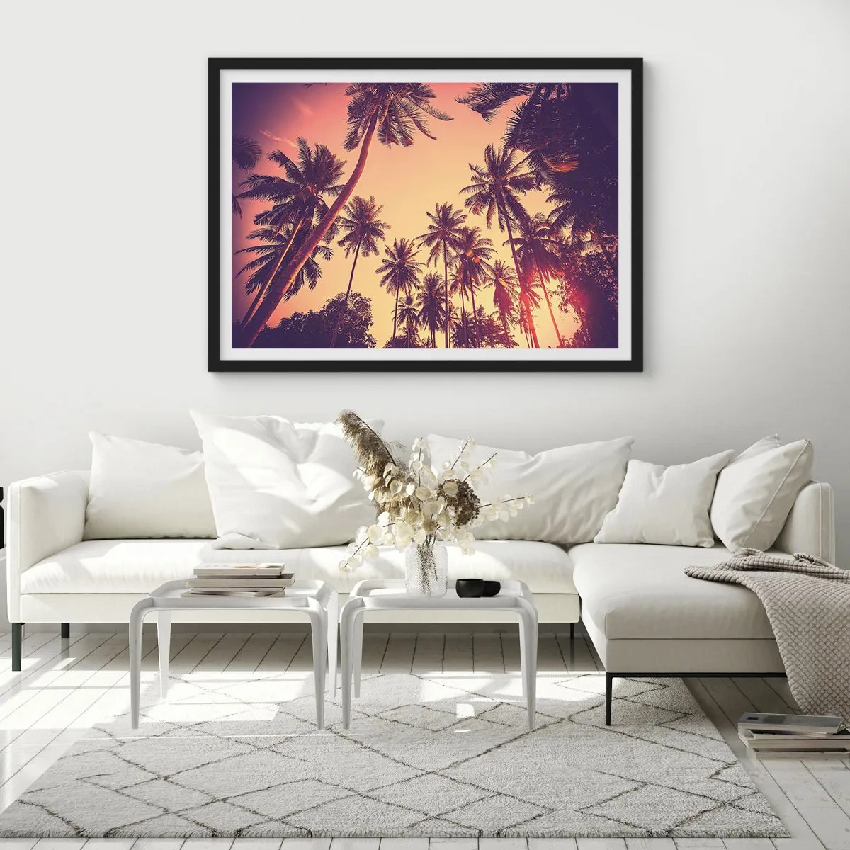 Affiche dans un cadre noir - Poster - Variation tropicale - 40x30 cm
