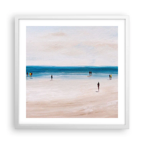 Affiche dans un cadre blanc - Poster - Un besoin naturel - 50x50 cm