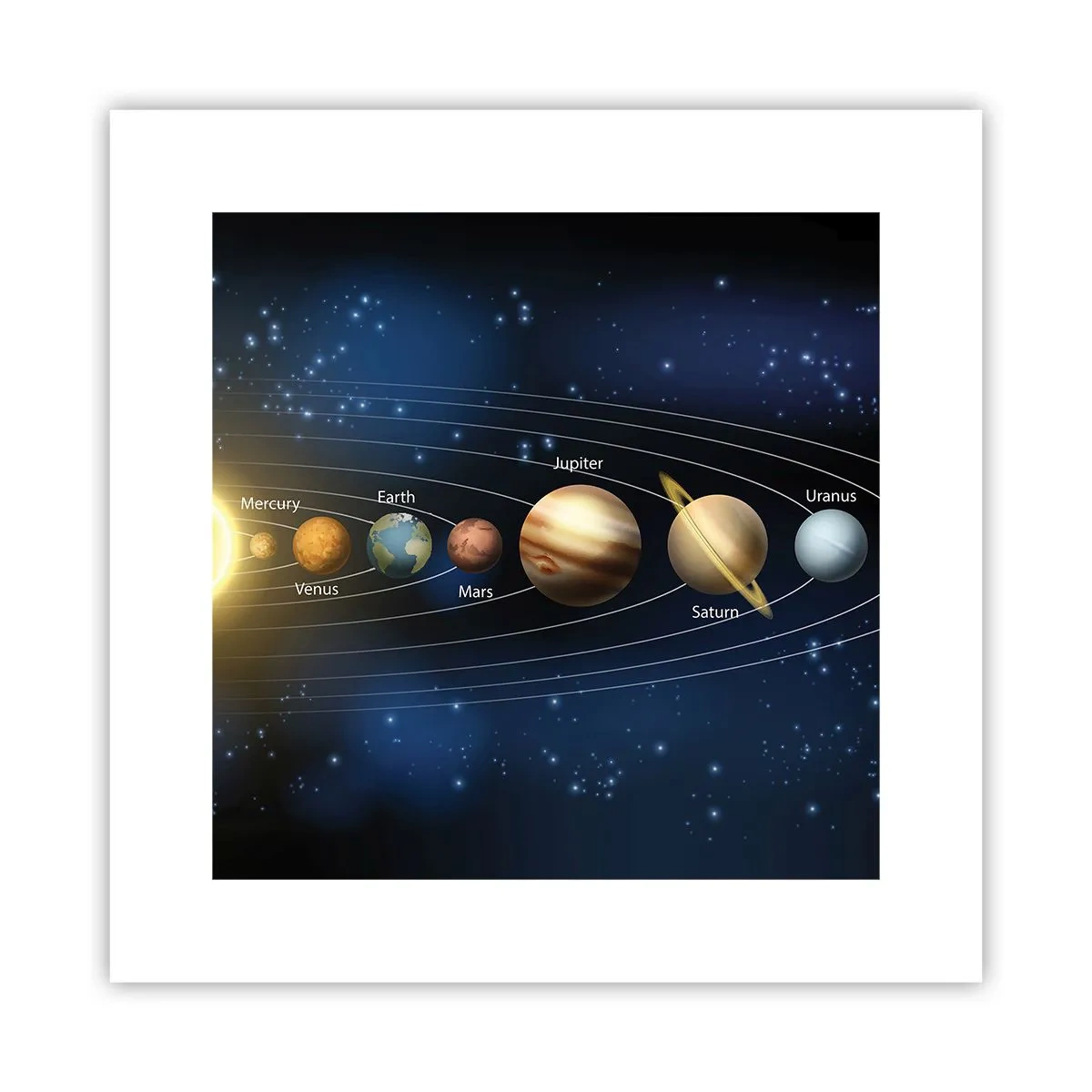 Affiche - Poster - L'une des dix - 30x30 cm