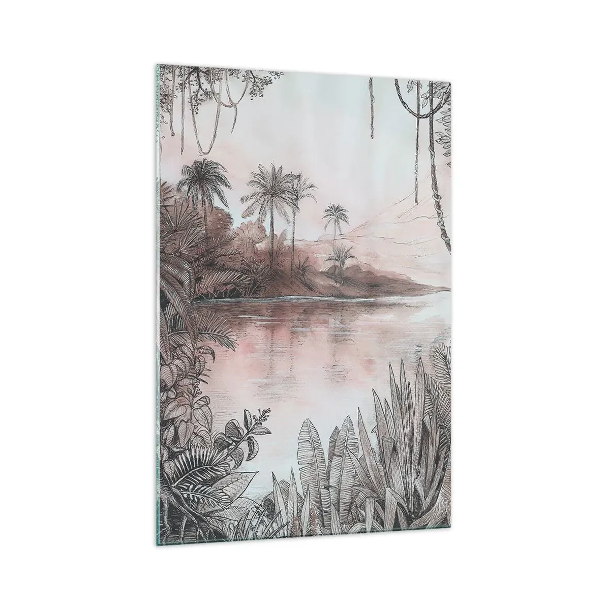 Impression sur verre - Image sur verre - Journal d'un explorateur du XIXe siècle - 70x100 cm