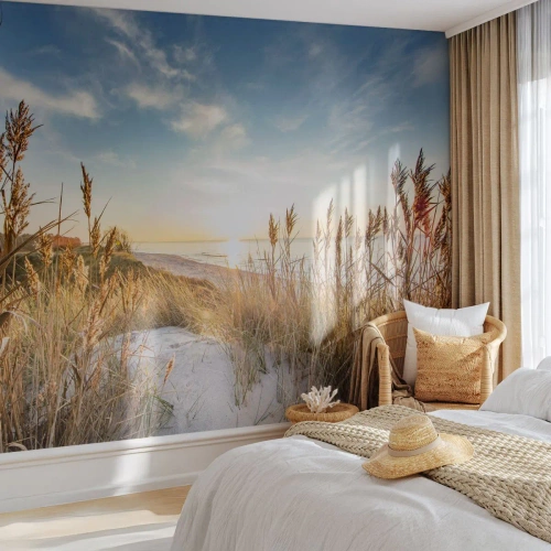 Papier Peint Autocollant Deluxe Sticker - Plage du nord - Paysage, Mer, Plage - 150x105 cm