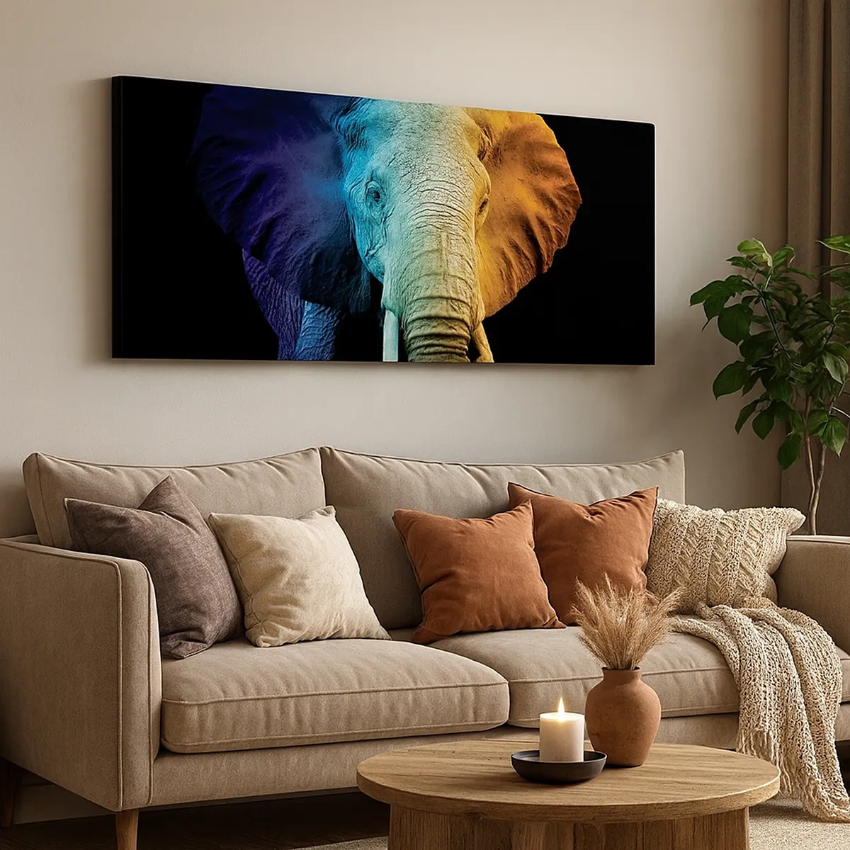 Impression sur toile - Image sur toile - Excentrique, pas bizarre - 30x30 cm