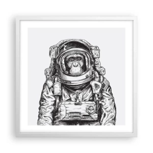 Affiche dans un cadre blanc - Poster - Évolution alternative - 50x50 cm