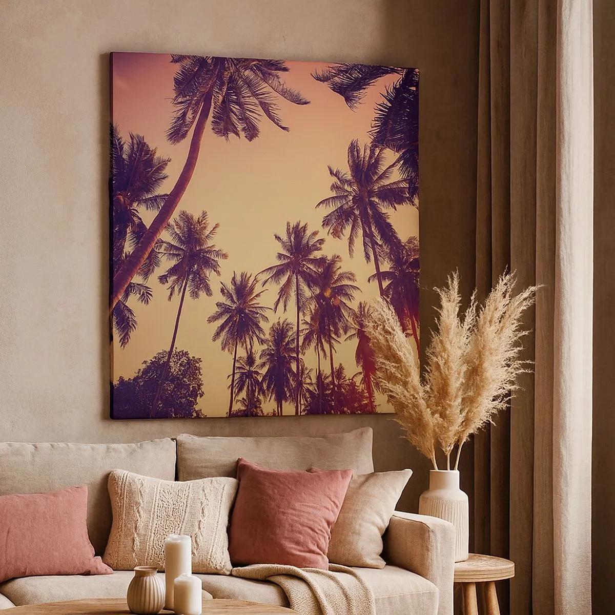 Impression sur toile - Image sur toile - Variation tropicale - 30x30 cm