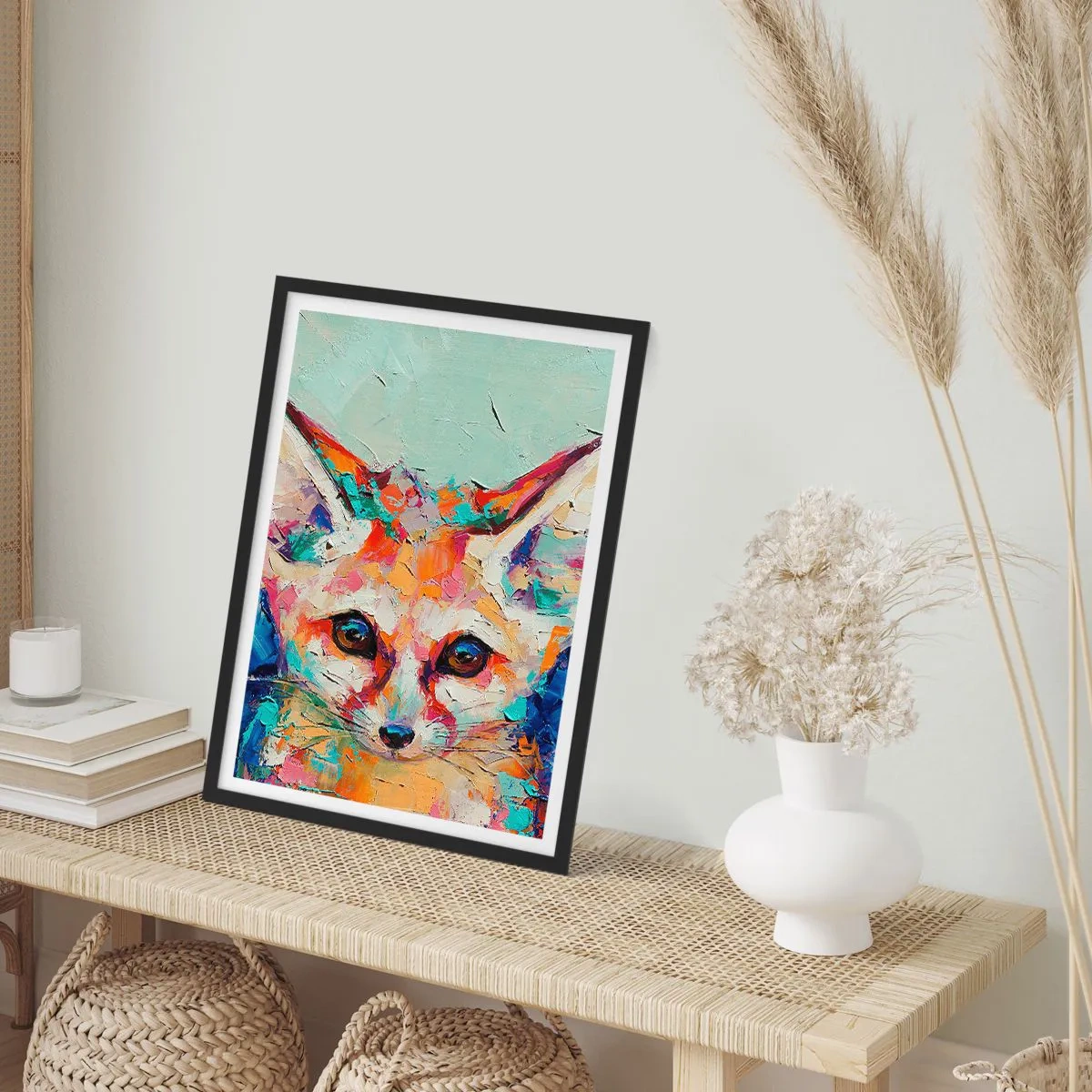 Affiche dans un cadre noir - Poster - Etes-vous prêts pour moi? - 40x50 cm