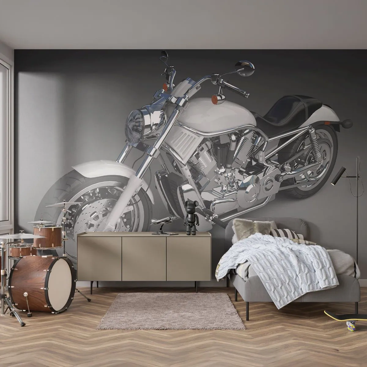 Papier Peint Photo Premium Canvas - Jusqu'à ce que tu t'agenouilles - Automobile, Moto, Voyages - 500x350 cm