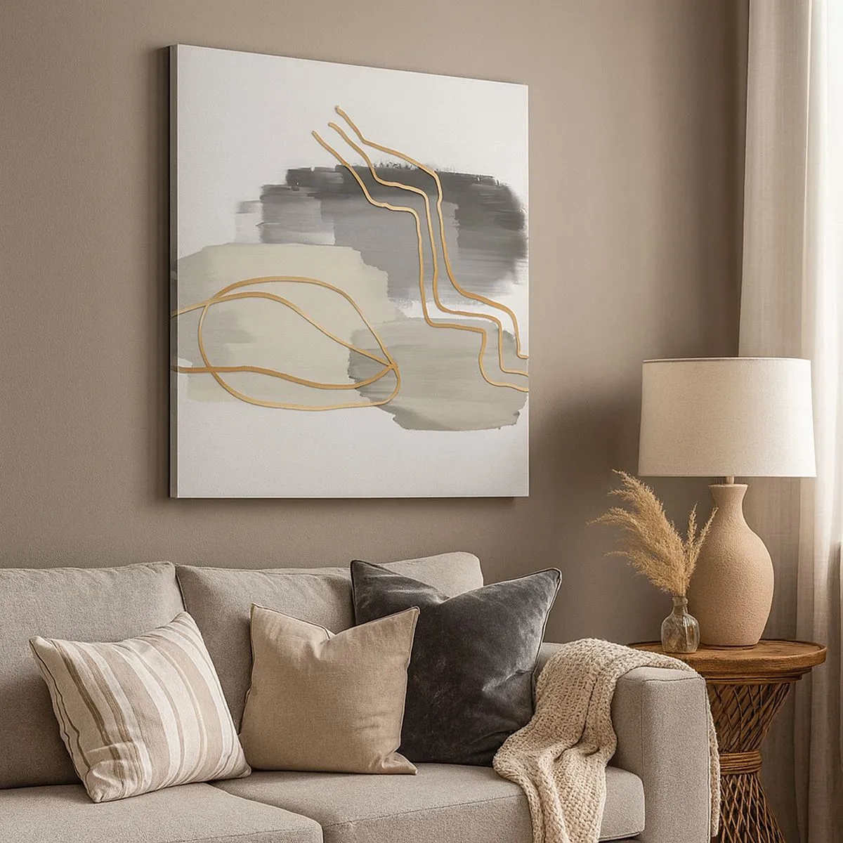 Impression sur toile - Image sur toile - Durée et mouvement - 30x30 cm