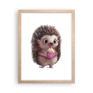 Affiche dans un chêne clair - Poster - La fête c'est tous les jours - 30x40 cm