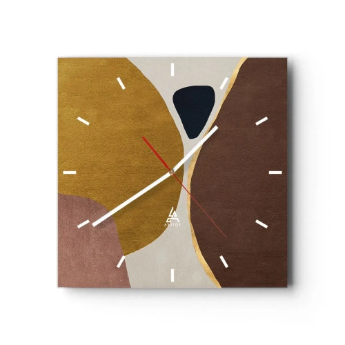 Horloge murale - Pendule murale - L'abstraction – une place dans l'espace - 40x40 cm