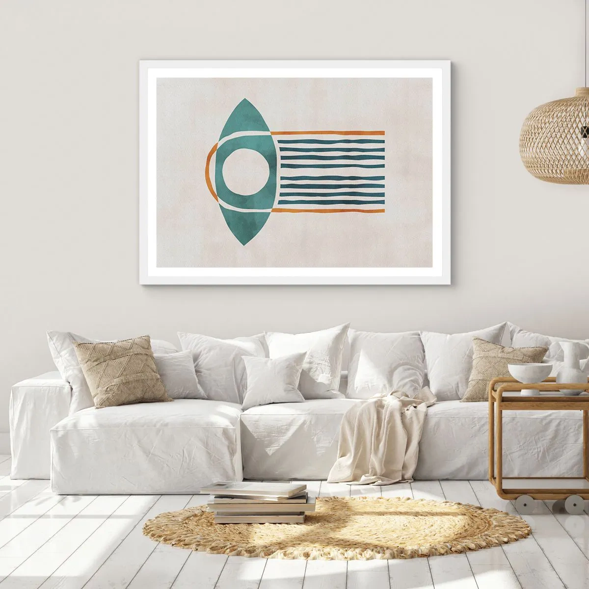 Affiche dans un cadre blanc - Poster - Signes et rituels - 40x30 cm