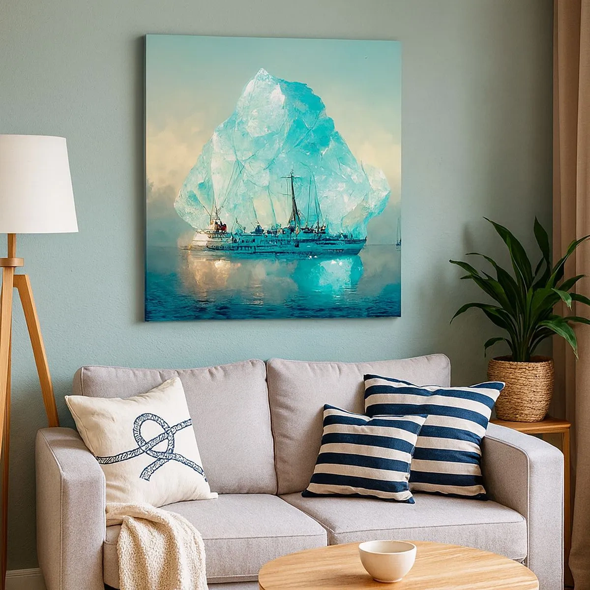 Impression sur toile - Image sur toile - Diamant arctique - 30x30 cm