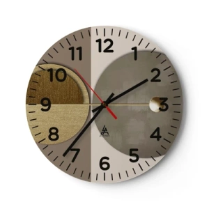 Horloge murale - Pendule murale - Équilibre parfait - 30x30 cm