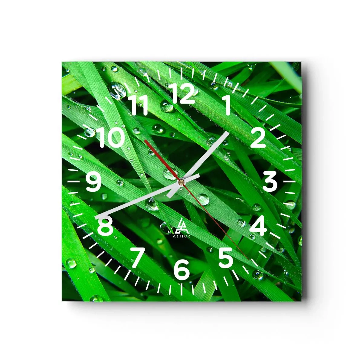 Horloge murale - Pendule murale - Jouez dans le vert - 30x30 cm
