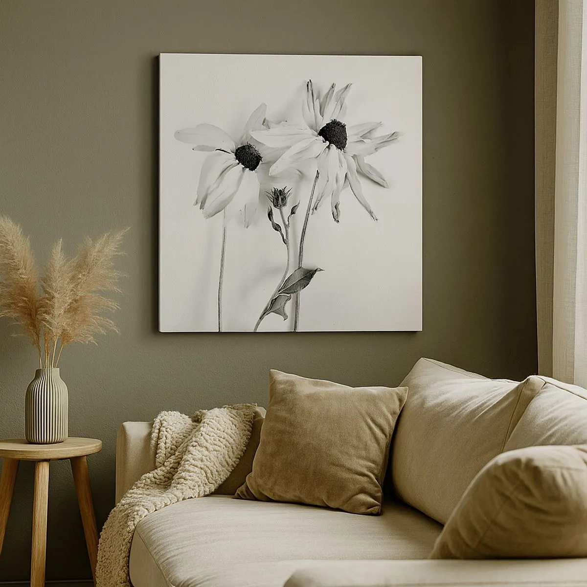 Impression sur toile - Image sur toile - Personne ne souhaite être seul - 30x30 cm