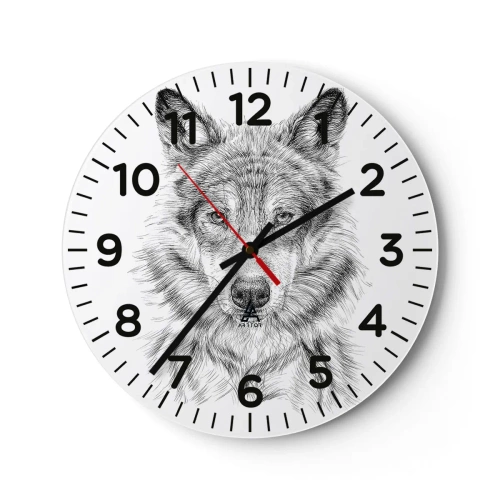 Horloge murale - Pendule murale - Un leader né - 30x30 cm