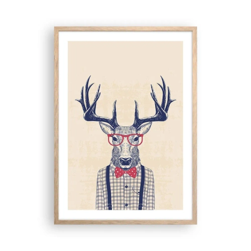 Affiche dans un chêne clair - Poster - Une extravagance amusante - 50x70 cm