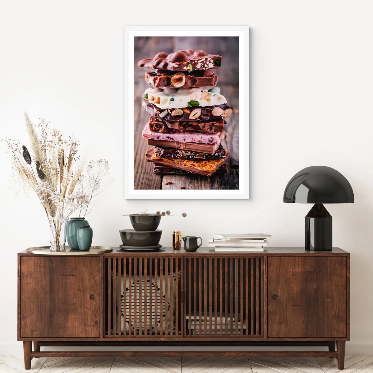 Affiche dans un cadre blanc - Poster - Une perspective réjouissante - 70x100 cm