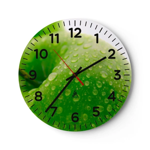 Horloge murale - Pendule murale - Fraîcheur de verdure fraîche - 30x30 cm