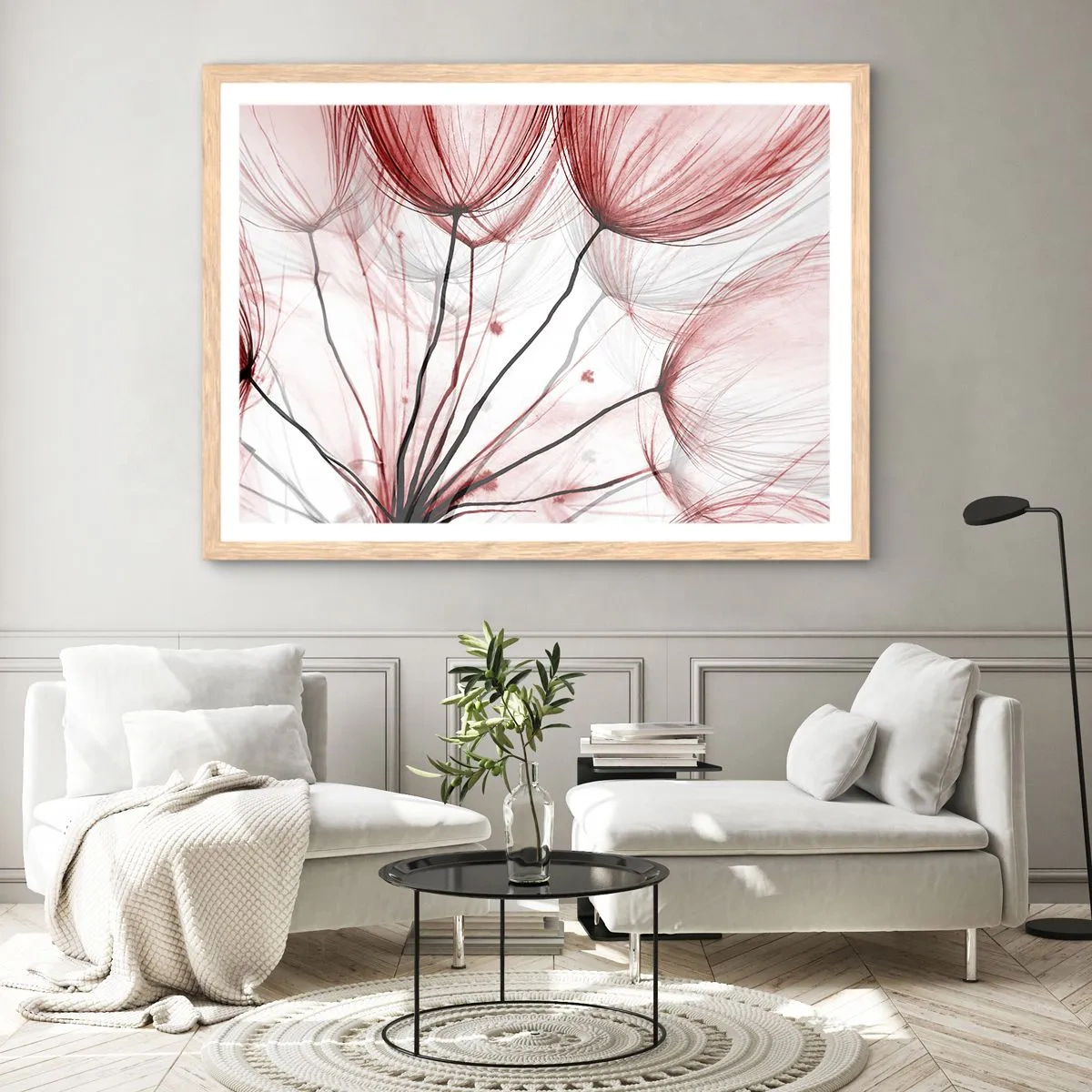 Affiche dans un chêne clair - Poster - Avant le départ - 100x70 cm