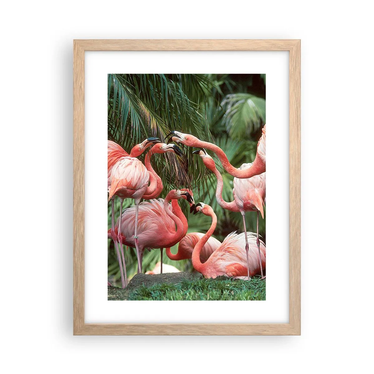 Affiche dans un chêne clair - Poster - Potins d'après-midi - 30x40 cm