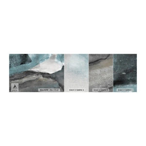 Échantillon de Papier Peint Premium Canvas - Résumé : roches et glace - Minimalisme, Morceau, Moderne - 100x30 cm